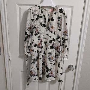 Re:named Photo-Floral Vintage Inspired Dress M